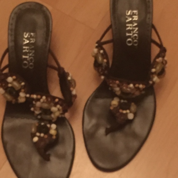 Franco Sarto - Unique Beaded Classy Sandal - Picture 3 of 6